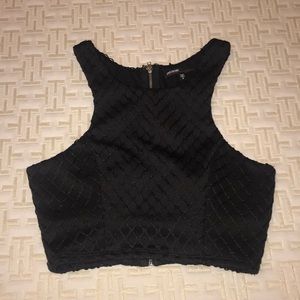 Black crop top